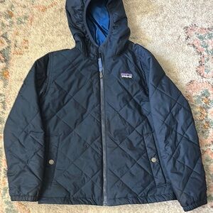Patagonia Kids Navy Blue Quilted Jacket